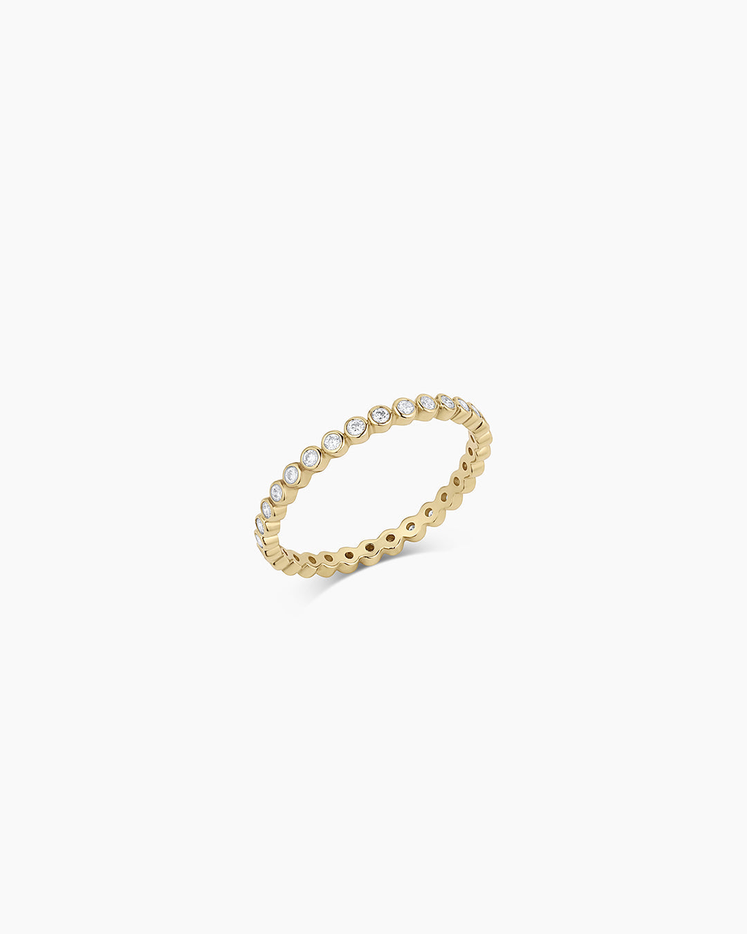 Classic Diamond Eternity Ring || option::14K Solid Gold