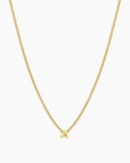 Wilder Mini Alphabet Necklace || option::18K Gold Plated, A