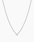 Wilder Mini Alphabet Necklace || option::Silver Plated, A