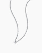 Wilder Mini Alphabet Necklace || option::Silver Plated, A