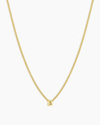 Wilder Mini Alphabet Necklace || option::18K Gold Plated, B