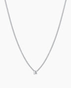 Wilder Mini Alphabet Necklace || option::Silver Plated, B