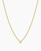 Wilder Mini Alphabet Necklace || option::18K Gold Plated, D