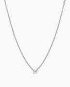 Wilder Mini Alphabet Necklace || option::Silver Plated, D