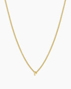 Wilder Mini Alphabet Necklace || option::18K Gold Plated, F