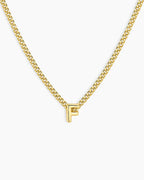 Wilder Mini Alphabet Necklace || option::18K Gold Plated, F