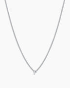 Wilder Mini Alphabet Necklace || option::Silver Plated, F