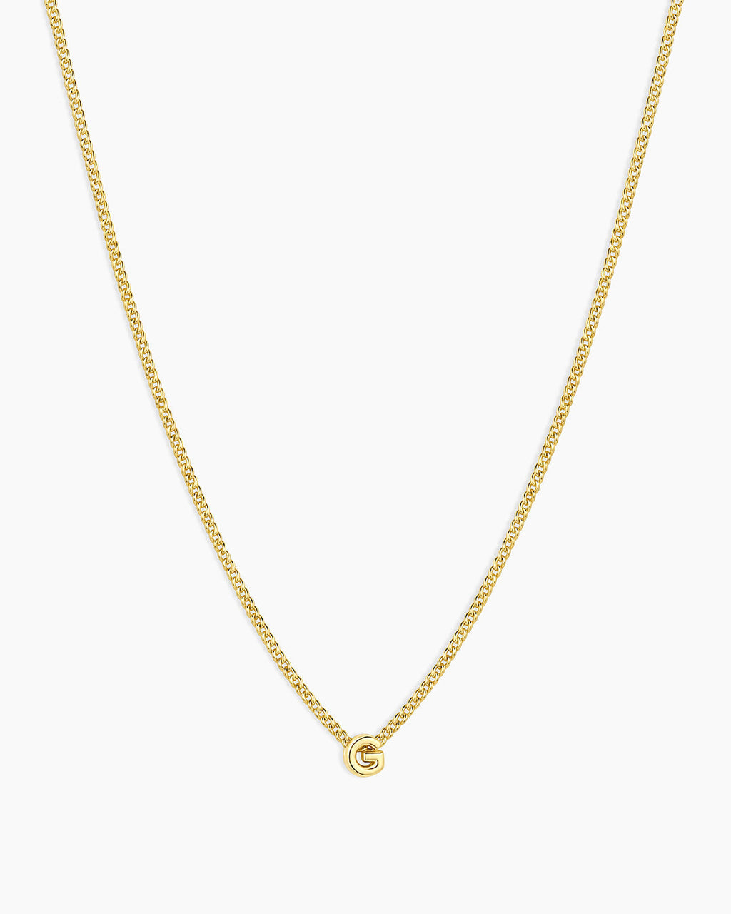 Wilder Mini Alphabet Necklace || option::18K Gold Plated, G