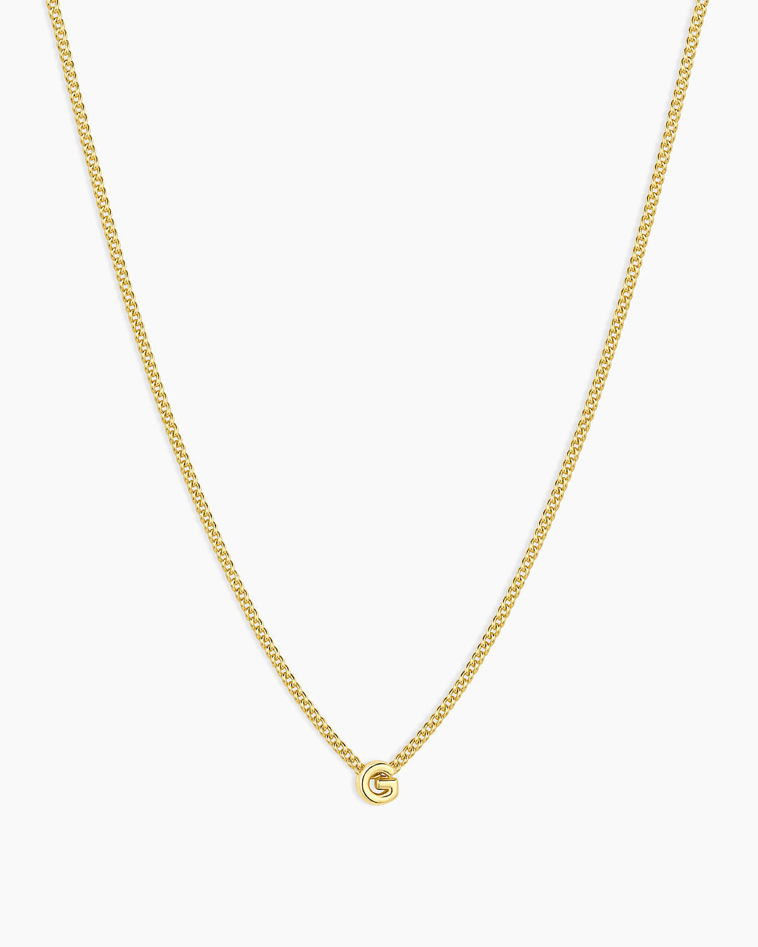 Wilder Mini Alphabet Necklace || option::18K Gold Plated, G