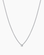 Wilder Mini Alphabet Necklace || option::Silver Plated, G