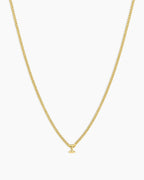 Wilder Mini Alphabet Necklace || option::18K Gold Plated, I