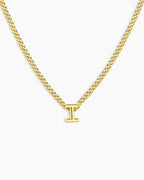 Wilder Mini Alphabet Necklace || option::18K Gold Plated, I