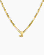 Wilder Mini Alphabet Necklace || option::18K Gold Plated, J