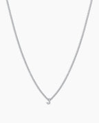 Wilder Mini Alphabet Necklace || option::Silver Plated, J
