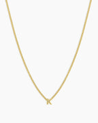 Wilder Mini Alphabet Necklace || option::18K Gold Plated, K