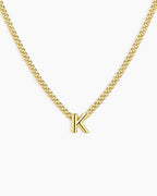 Wilder Mini Alphabet Necklace || option::18K Gold Plated, K