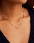 Wilder Mini Alphabet Necklace || option::18K Gold Plated, K
