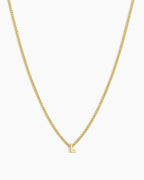 Wilder Mini Alphabet Necklace || option::18K Gold Plated, L