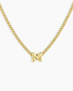Wilder Mini Alphabet Necklace || option::18K Gold Plated, M