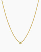 Wilder Mini Alphabet Necklace || option::18K Gold Plated, M