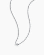 Wilder Mini Alphabet Necklace || option::Silver Plated, M