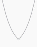 Wilder Mini Alphabet Necklace || option::Silver Plated, N