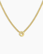 Wilder Mini Alphabet Necklace || option::18K Gold Plated, O