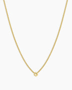 Wilder Mini Alphabet Necklace || option::18K Gold Plated, O