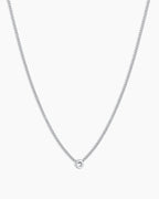 Wilder Mini Alphabet Necklace || option::Silver Plated, O