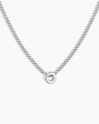 Wilder Mini Alphabet Necklace || option::Silver Plated, O