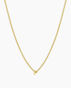 Wilder Mini Alphabet Necklace || option::18K Gold Plated, P