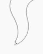 Wilder Mini Alphabet Necklace || option::Silver Plated, P