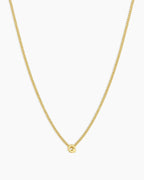 Wilder Mini Alphabet Necklace || option::18K Gold Plated, Q
