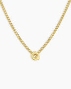 Wilder Mini Alphabet Necklace || option::18K Gold Plated, Q