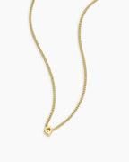 Wilder Mini Alphabet Necklace || option::18K Gold Plated, Q