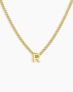Wilder Mini Alphabet Necklace || option::18K Gold Plated, R