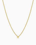 Wilder Mini Alphabet Necklace || option::18K Gold Plated, R