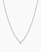 Wilder Mini Alphabet Necklace || option::Silver Plated, R
