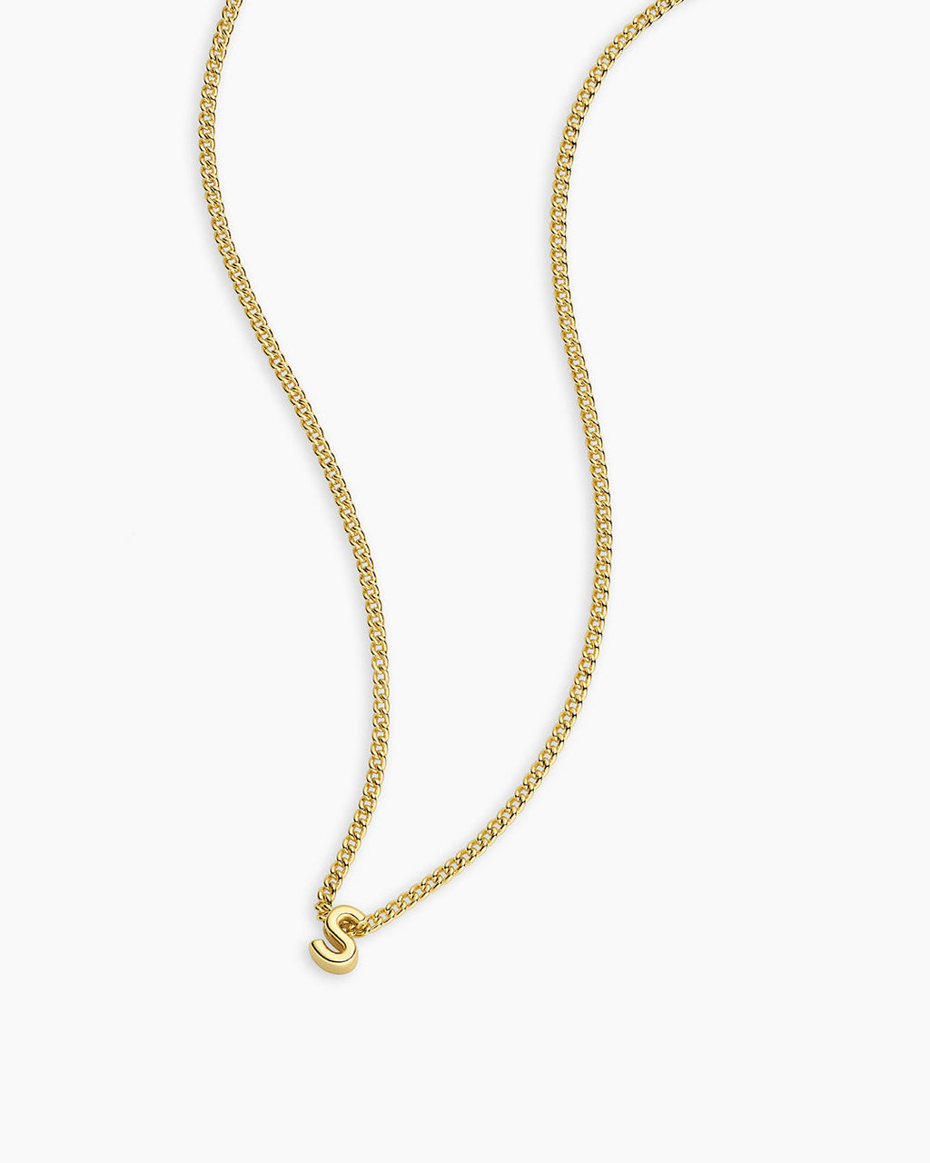Wilder Mini Alphabet Necklace || option::18K Gold Plated, S