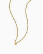 Wilder Mini Alphabet Necklace || option::18K Gold Plated, S