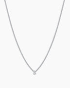 Wilder Mini Alphabet Necklace || option::Silver Plated, S