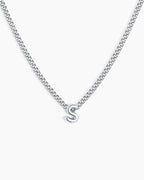 Wilder Mini Alphabet Necklace || option::Silver Plated, S