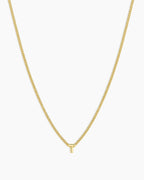 Wilder Mini Alphabet Necklace || option::18K Gold Plated, T