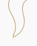 Wilder Mini Alphabet Necklace || option::18K Gold Plated, T
