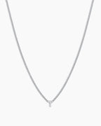Wilder Mini Alphabet Necklace || option::Silver Plated, T