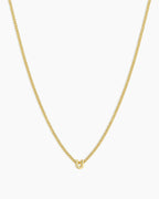 Wilder Mini Alphabet Necklace || option::18K Gold Plated, U