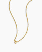 Wilder Mini Alphabet Necklace || option::18K Gold Plated, U