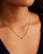 Wilder Mini Alphabet Necklace || option::18K Gold Plated, U