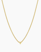 Wilder Mini Alphabet Necklace || option::18K Gold Plated, V
