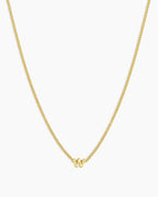 Wilder Mini Alphabet Necklace || option::18K Gold Plated, W